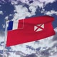 Wallis And Futuna Flag With Sky 4k - VideoHive Item for Sale