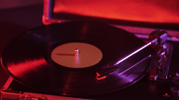 Vinyl Record Closeup