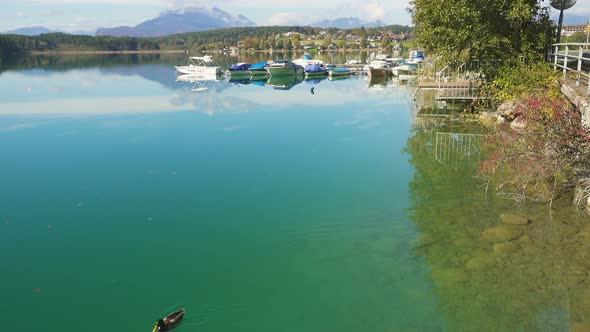 Autumn View Of Austrian Lake Faakersee 3