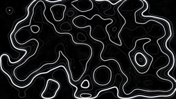 Abstract Topographic Background Overlay