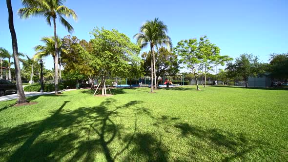 Entrance To Palm Island Park Miami Florida