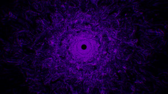 Abstract Scary Negative Purple Energy Loop 4K