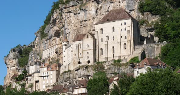 the medieval city Rocamadour, Lot department, Occitanie, France