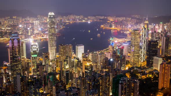 Hong Kong urban at night