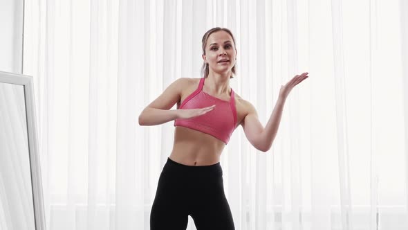 Dance Moves Tutorial Female Instructor Fit Woman