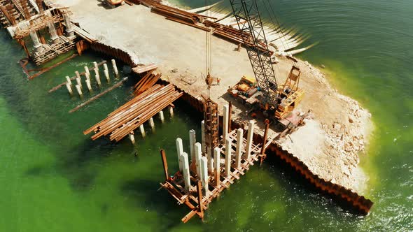 Bridge Under Construction on the Island of Siargao.