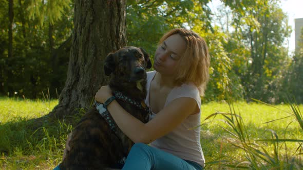 Two friends in the park