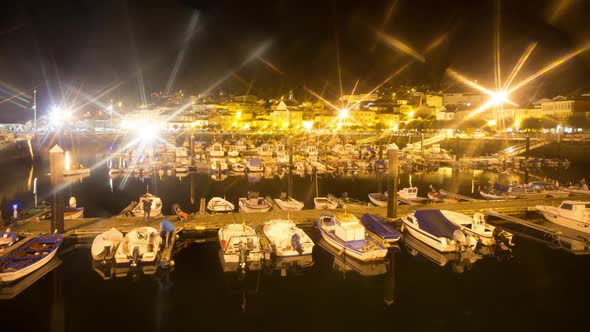 Muros Port at Night