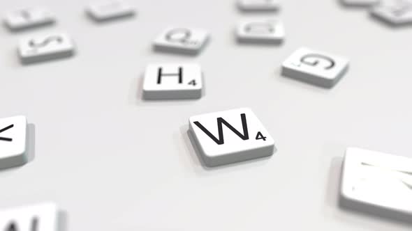 WRITE Word Being Made with Letters alt