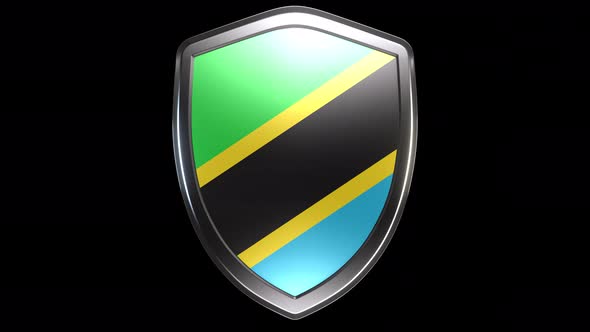 Tanzania Emblem Transition with Alpha Channel - 4K Resolution alt