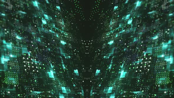 Abstract Futuristic Grid