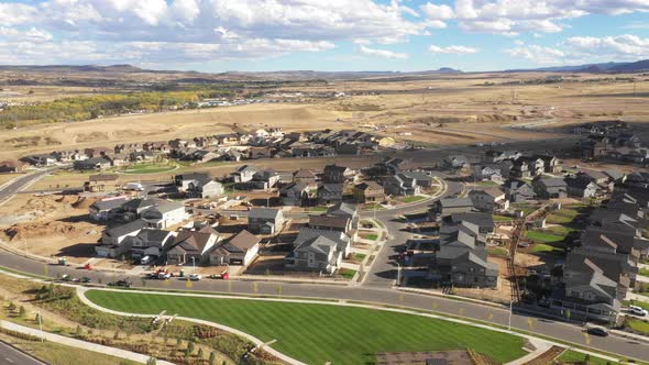 A new housing development located south of highlands ranch Colorado.