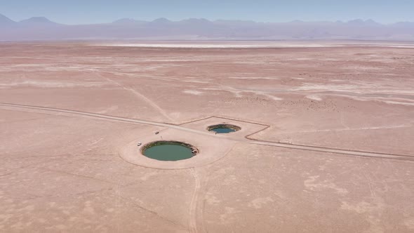 San Pedro De Atacama, Antofagasta. Chile. Desert. Andes Cejar Lagoon and Eyes of the Salar.