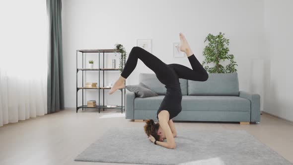 Woman in Upside Down Position