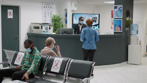 Patients Filling in Medical Report to Start Preventive Consultation