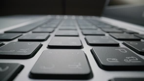 Closeup View of Computer Keyboard