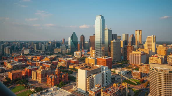 Dallas, Texas, USA Downtown City Skyline