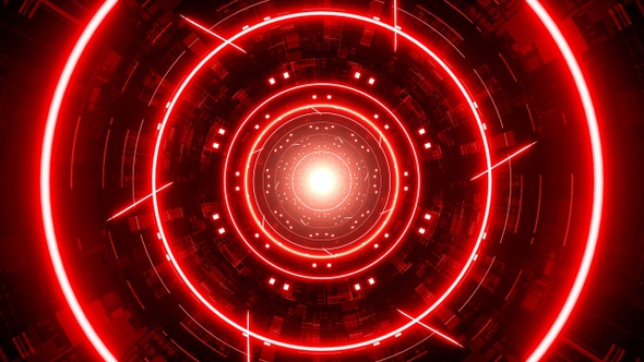 Flying Spiral Particles into the Red Light Cyber Tunnel