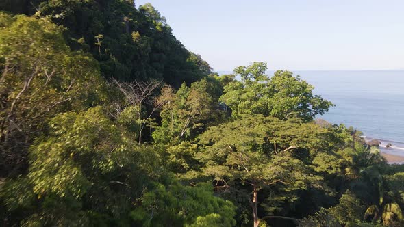 Picturesque lookout of El Miro by the tropical, coastal town of Jaco on the Pacific Coast of Costa R