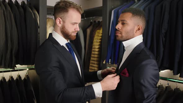 In a Luxury Tailoring Atelier the Designer Man