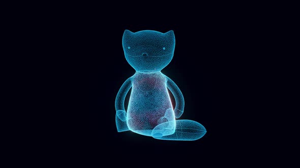 Toy Fox Hologram Rotating Hd