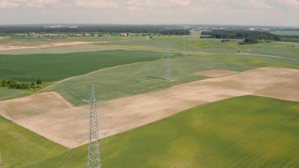 High Voltage Electricity Power Line Transmission Tower
