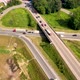 Aerial View of Road Intersection with Fast Moving Heavy Traffic on City Streets - VideoHive Item for Sale