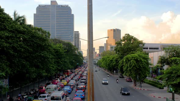 Traffic Jam In City