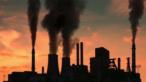 Smoking Factory Chimneys