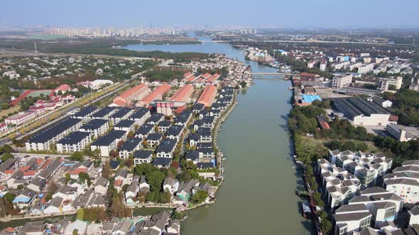 Aerial Shanghai, Qingpu Suburb