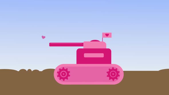 Pink Tank From The Army Of Love