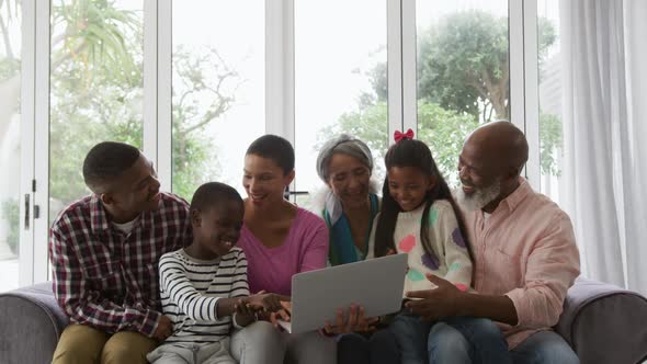 Family enjoying free time at home