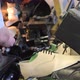 Machine for shaping shoes. manufacturing shoes in a shoe factory - VideoHive Item for Sale