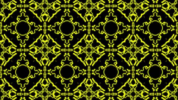 Abstract yellow geometric seamless pattern background