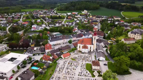 Beautiful small Village Drone Video