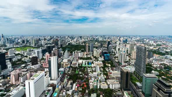 time lapse of Bangkok cityscape, Thailand