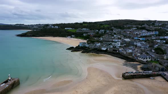 St Ives Cornwall England Aerial Drone Sc04