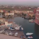 aerial shoot of Port Saplaya, bay with yachts, town  (6) - VideoHive Item for Sale