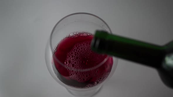 Red Wine With Bubble