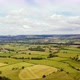 Drone Timelapse Over Patchwork Fields in North York Moors with Clouds - VideoHive Item for Sale