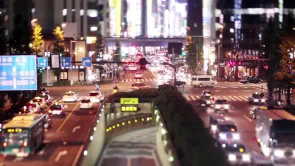 Busy Tokyo Traffic Time Lapse