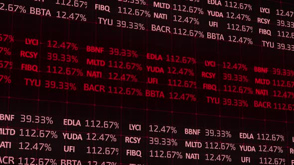 Stock market data processing against black background