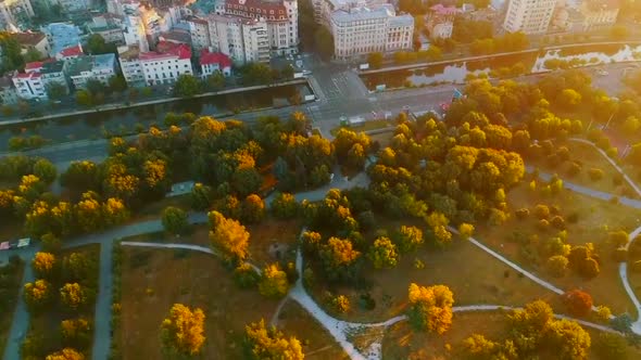 Aerial clip of Bucharest, Romania by DJI Phantom4pro.