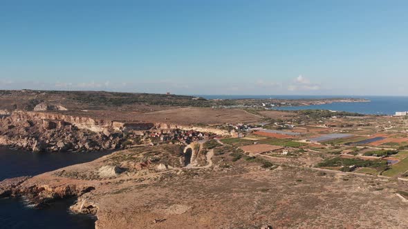 Aerial drone video from Malta,Mellieha and surroundings.