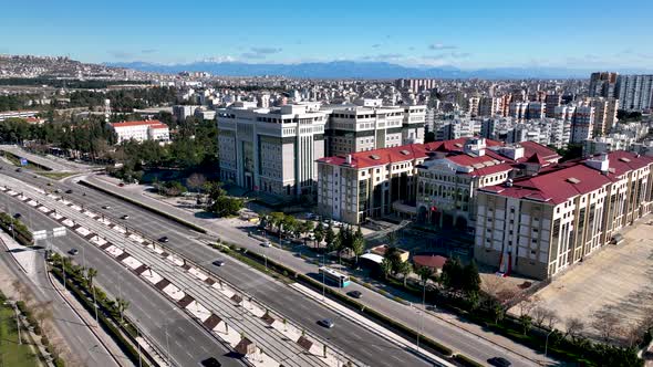 Panoramic Antalya Turkey Aerıal Vıew 4 K