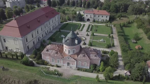 Zolochiv Palace Castle and Ornamental Garden in Lviv Region, Ukraine