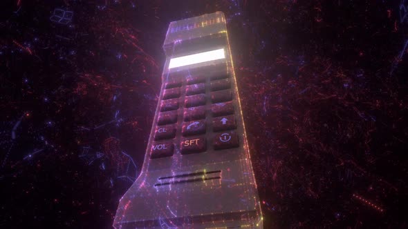 Old Abstract Retro Phone With Particles 4k alt