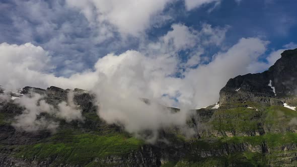 Mountain Cloud Top View Landscape