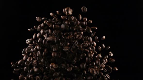 Coffee Beans in a Free Fall