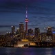 Toronto Canada Timelapse Torontos Skyline at Night - VideoHive Item for Sale
